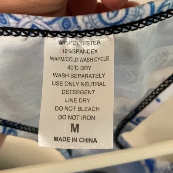 Boho elephant crop tank top, sports bra - Picture 3 of 3